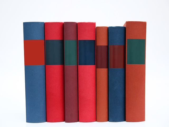 Stack of multicolored books