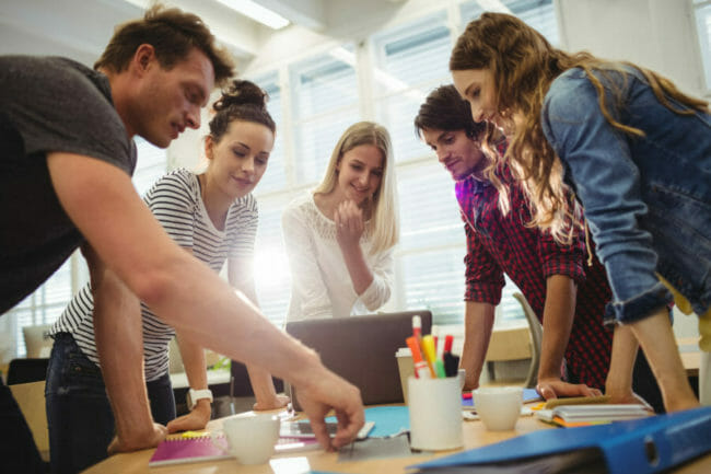 Graphic designers in a meeting Graphic designers in a meeting