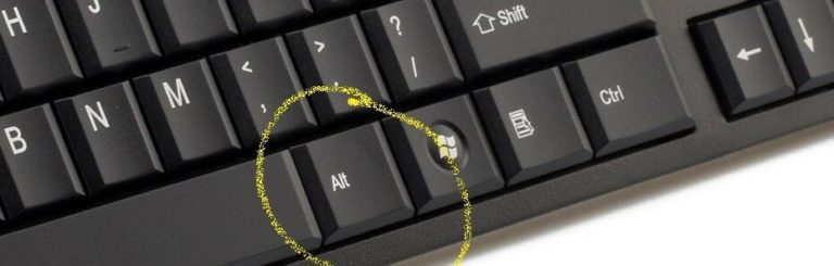 Computer keyboard isolated on white