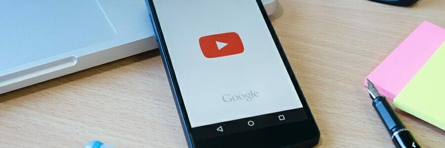 youtube Youtube application opened on a smartphone