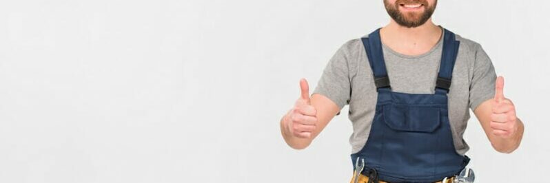 handyman giving two thumbs up