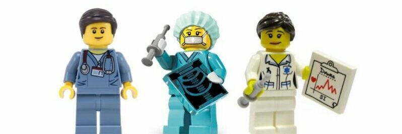 lego characters of medial professionals