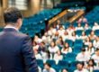 The Speaker Talking About Business Conference